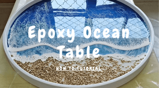 Diy Ocean Wave Resin Epoxy Table Top/Sand Epoxy Resin Countertop