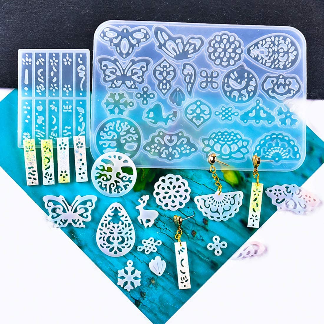 Unique Earring Molds Resin Jewelry Molds