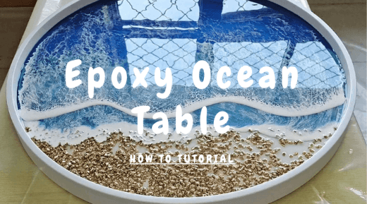 Epoxy ocean store table