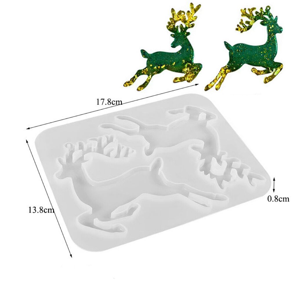 Christmas Elk Shaped Silicone Mold