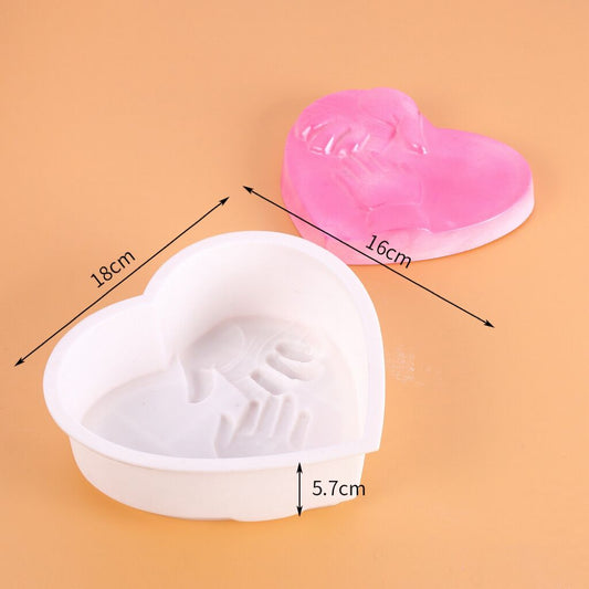 Resin Heart-Shaped Silicone Mold