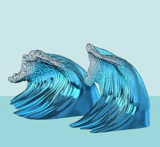 Handmade Ocean Wave Resin Silicone Molds