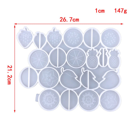 2PCS Straw Accessories Resin Mold