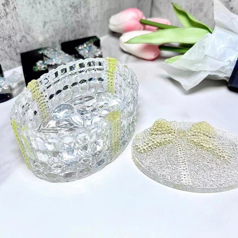 Handmade Diamond Gift Box Storage Resin Mold