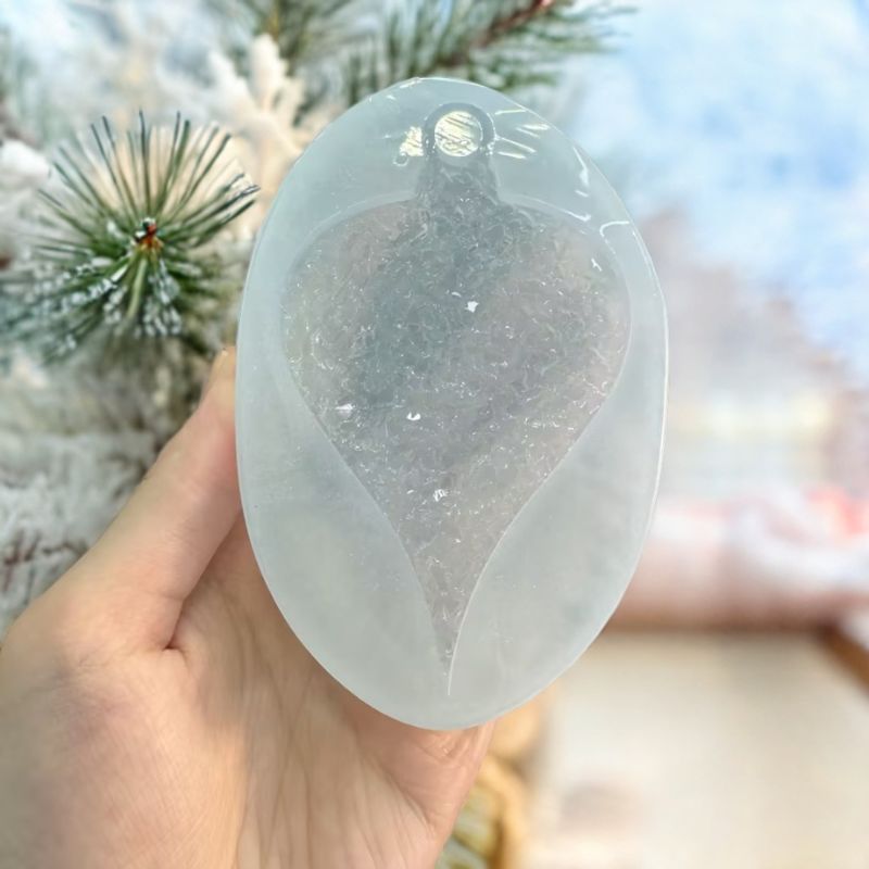 Handmade Crystal Clusters Christmas Hanging Decorations Resin Molds