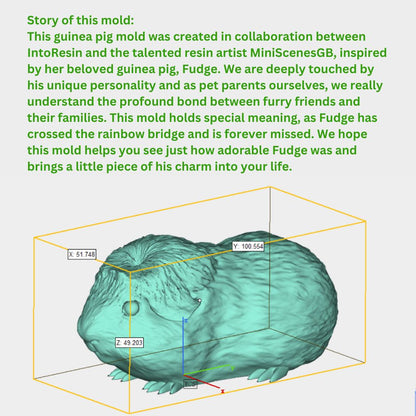 Handmade Guinea Pig Mold – Inspired by Fudge, the Adorable Pet from MiniScenesGB