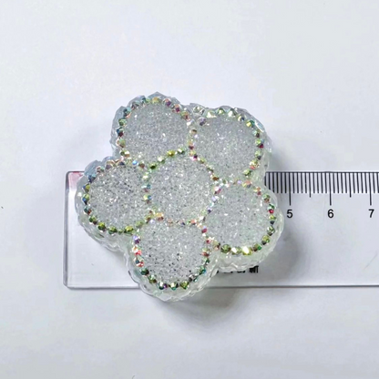 Handmade Diamond Flower Decoration Resin Mold with Hole