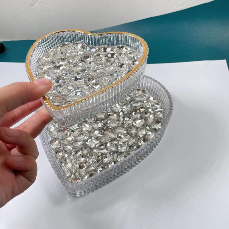 Handmade Heart Diamond Storage Resin Mold