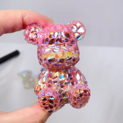 Handmade Diamond Bear Resin Mold