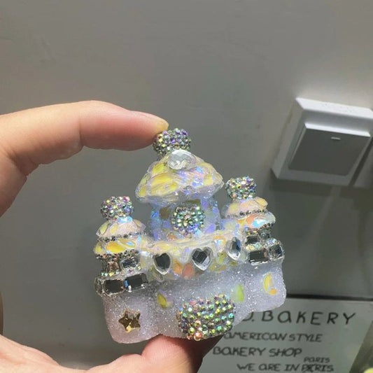 Handmade Diamond Castle Ornament Resin Mold