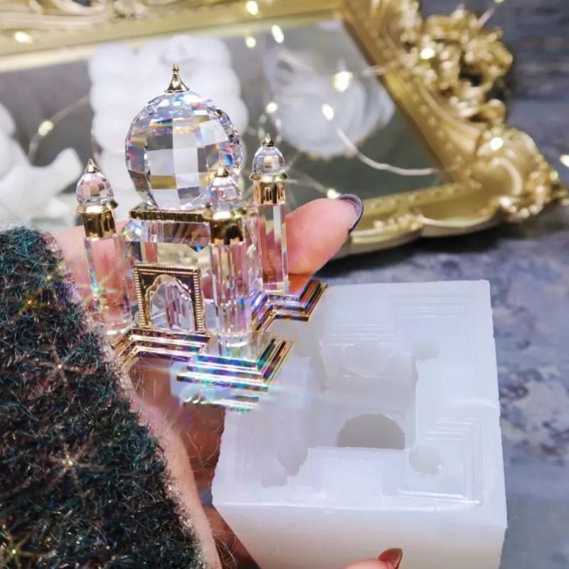 Handmade Crystal Taj Mahal Ornament Resin Mold