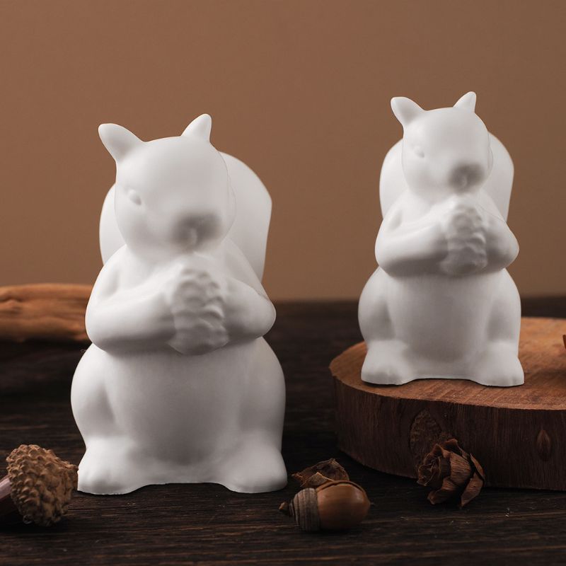 2pcs Squirrel Ornament Resin Mold