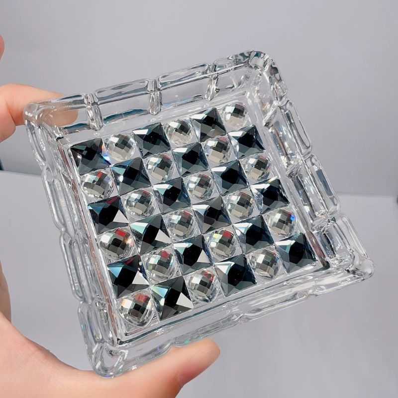 Handmade Diamond Ice Cube Lattice Storage Resin Mold