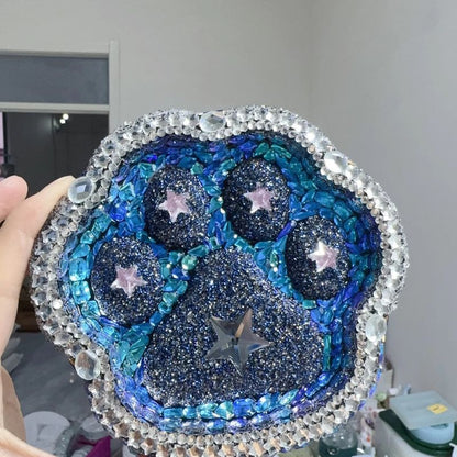 Handmade Diamond Cat's Paw Storage Dish Resin Mold