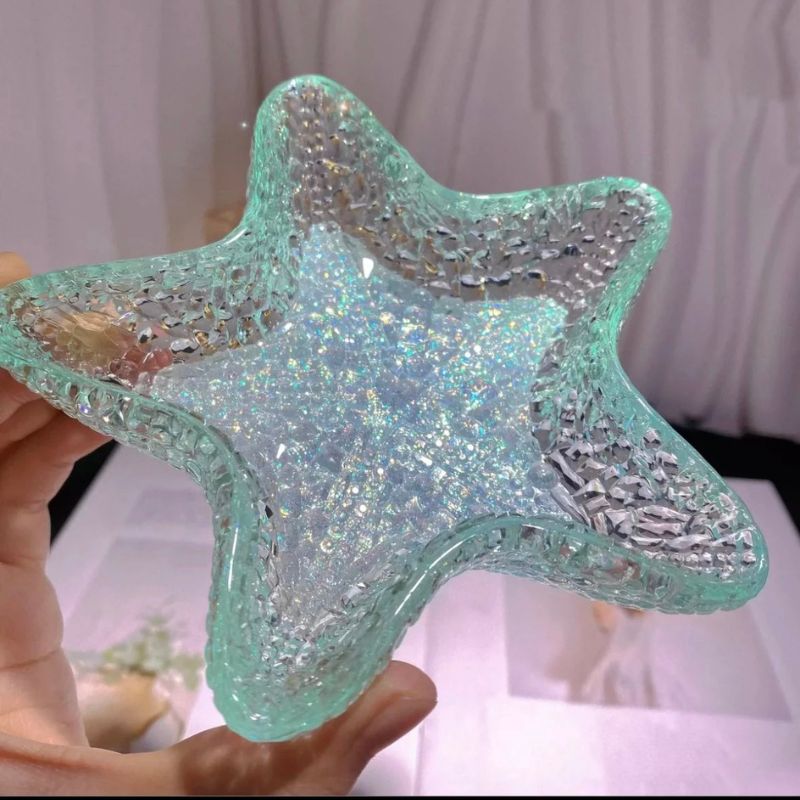 Handmade Diamond Starfish Storage Tray Resin Molds