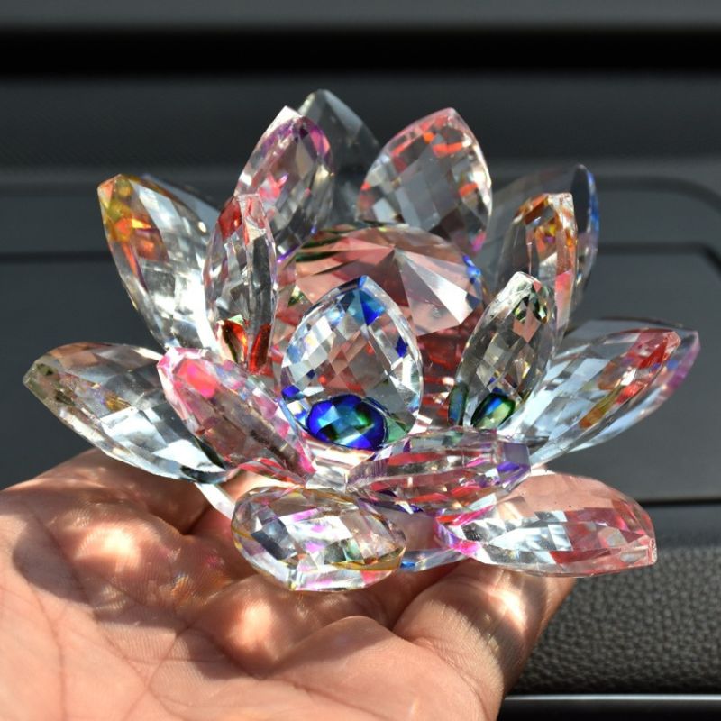 Crystal Lotus Flower Ornament Resin Mold for Bringing Good Luck And Fortune