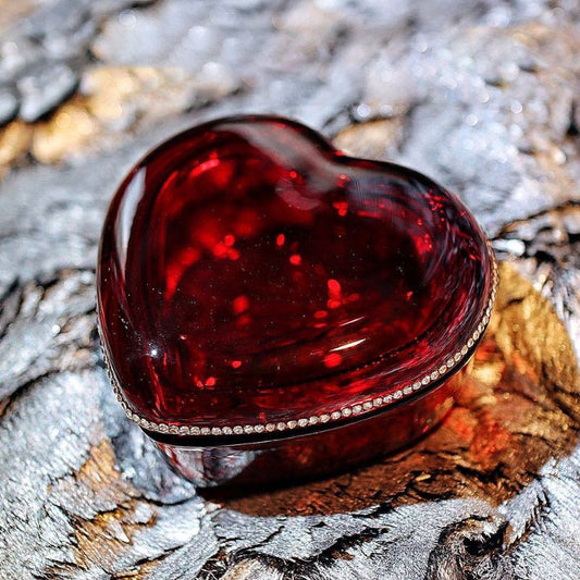 Handmade Crystal Heart Storage Jar Resin Mold