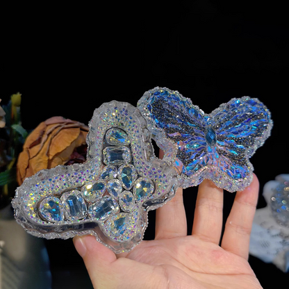 Handmade Diamond Butterfly Storage Box Resin Mold