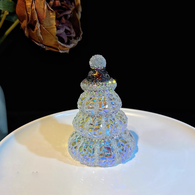 Handmade Diamond Snowman Christmas Tree Ornament Resin Molds