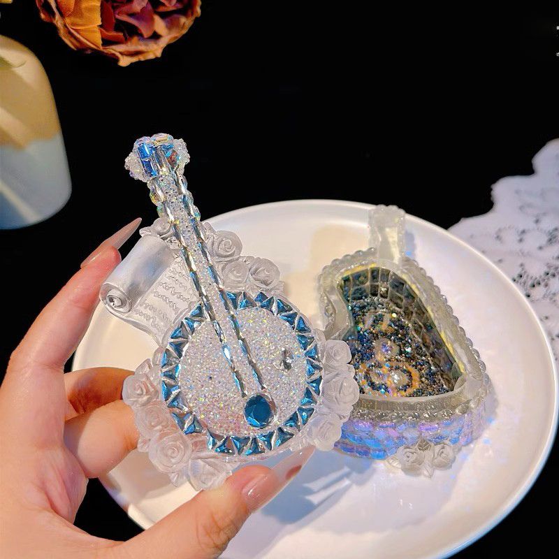 Handmade Diamond Violin Storage Ornament Resin Molds