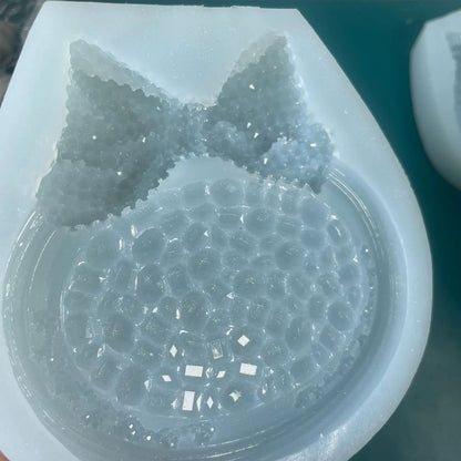 Handmade Diamond Bow Dish Resin Mold