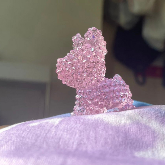 Handmade Diamond Puppy Ornament Resin Mold