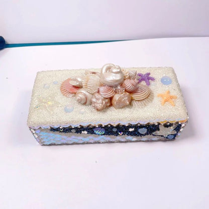 Handmade Diamond Sea Creature Storage Box Resin Molds