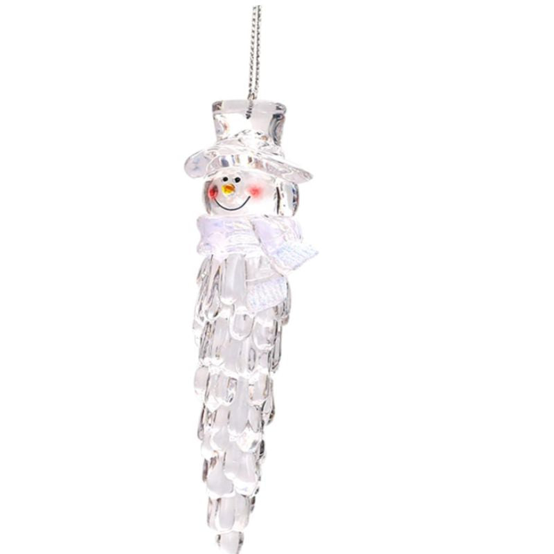 Handmade Crystal Snowman Icicle Ornament Christmas Tree Decoration Resin Molds