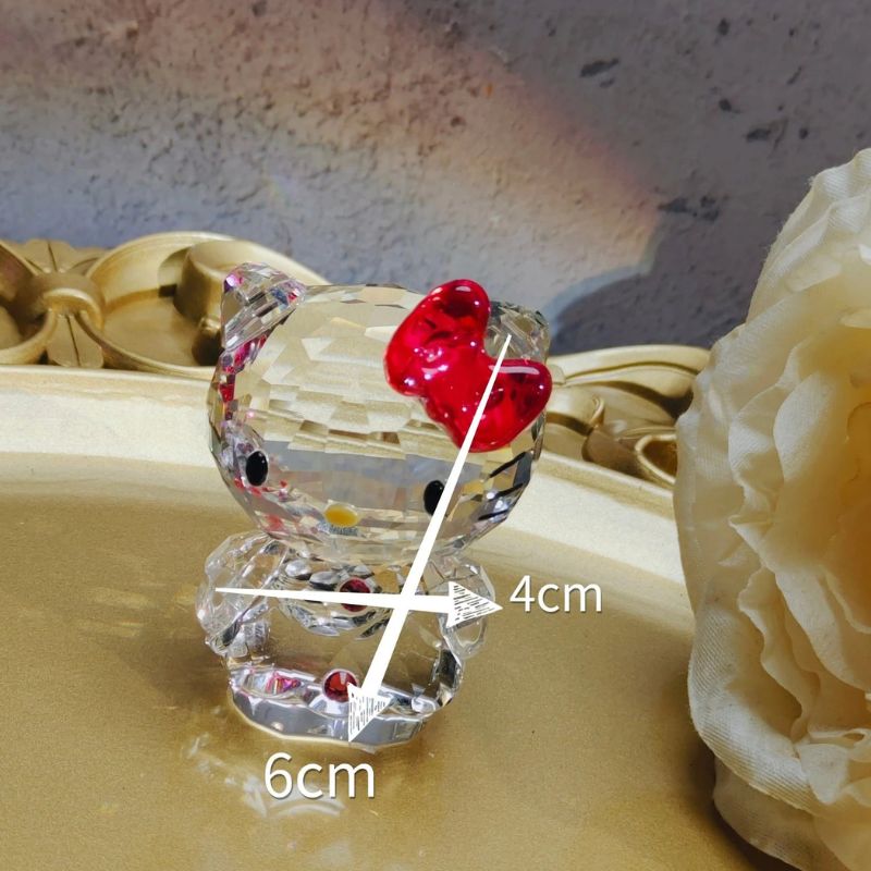 Handmade Crystal HelloKitty Ornament Resin Mold（side-cut mold）