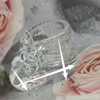 Handmade Crystal Bow Boots Storage Resin Mold