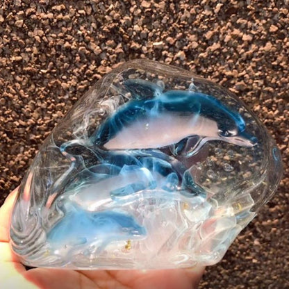 Handmade Large  Dolphin Ornament Resin Mold