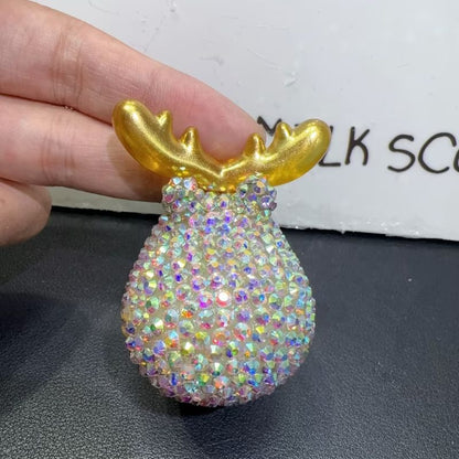 Handmade Diamond Cute Elk Ornament Resin Molds