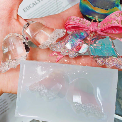 Handmade Crystal Angel Wings Decoration Resin Mold