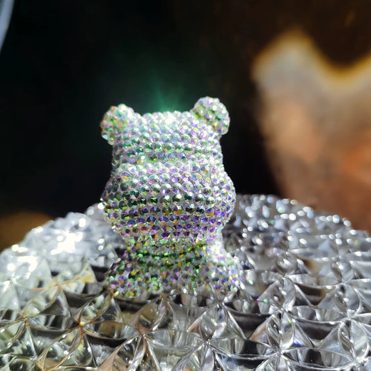 Handmade Cute Diamond Hippo Ornament Resin Mold