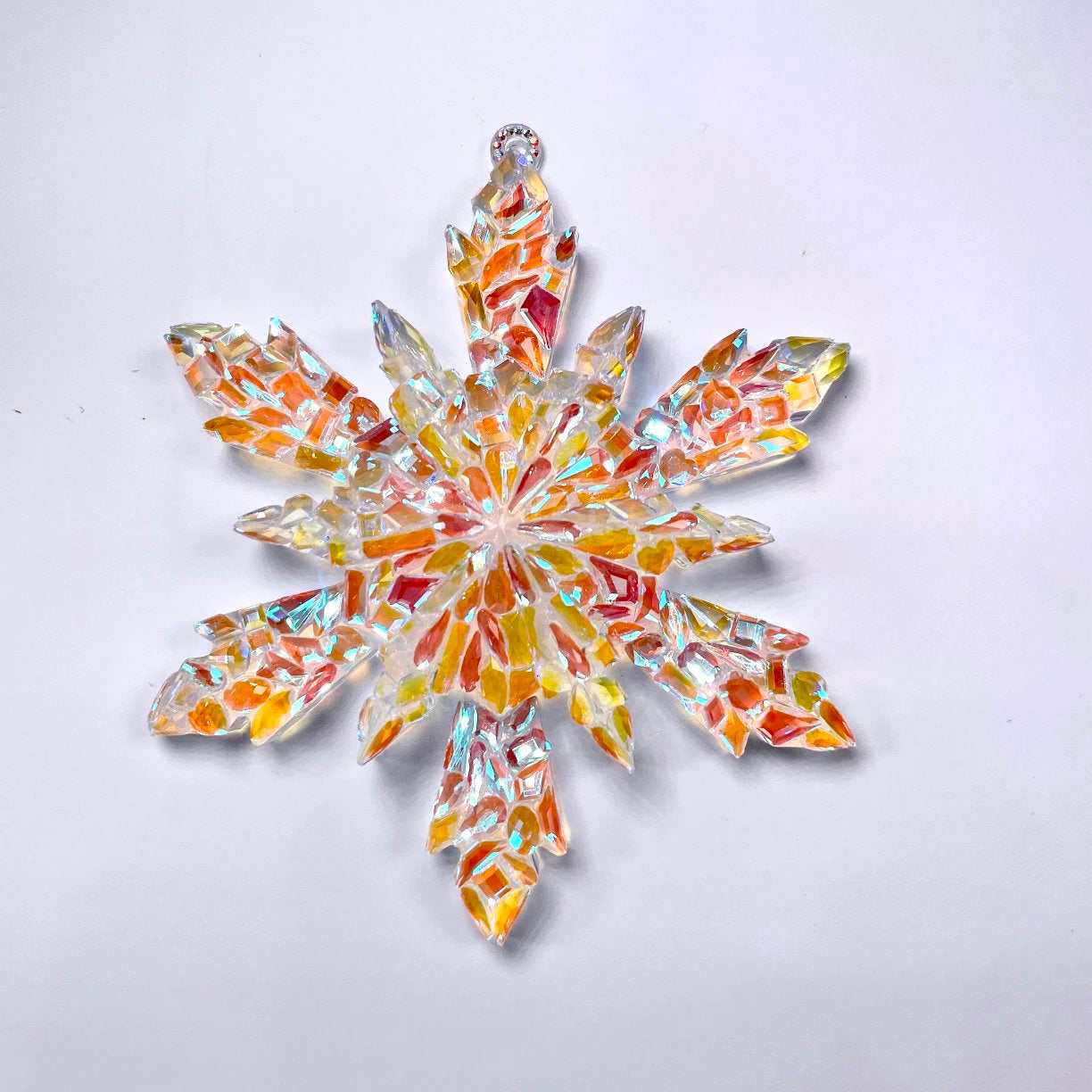 Large Diamond Snowflake Resin Mold Decorative Pendant