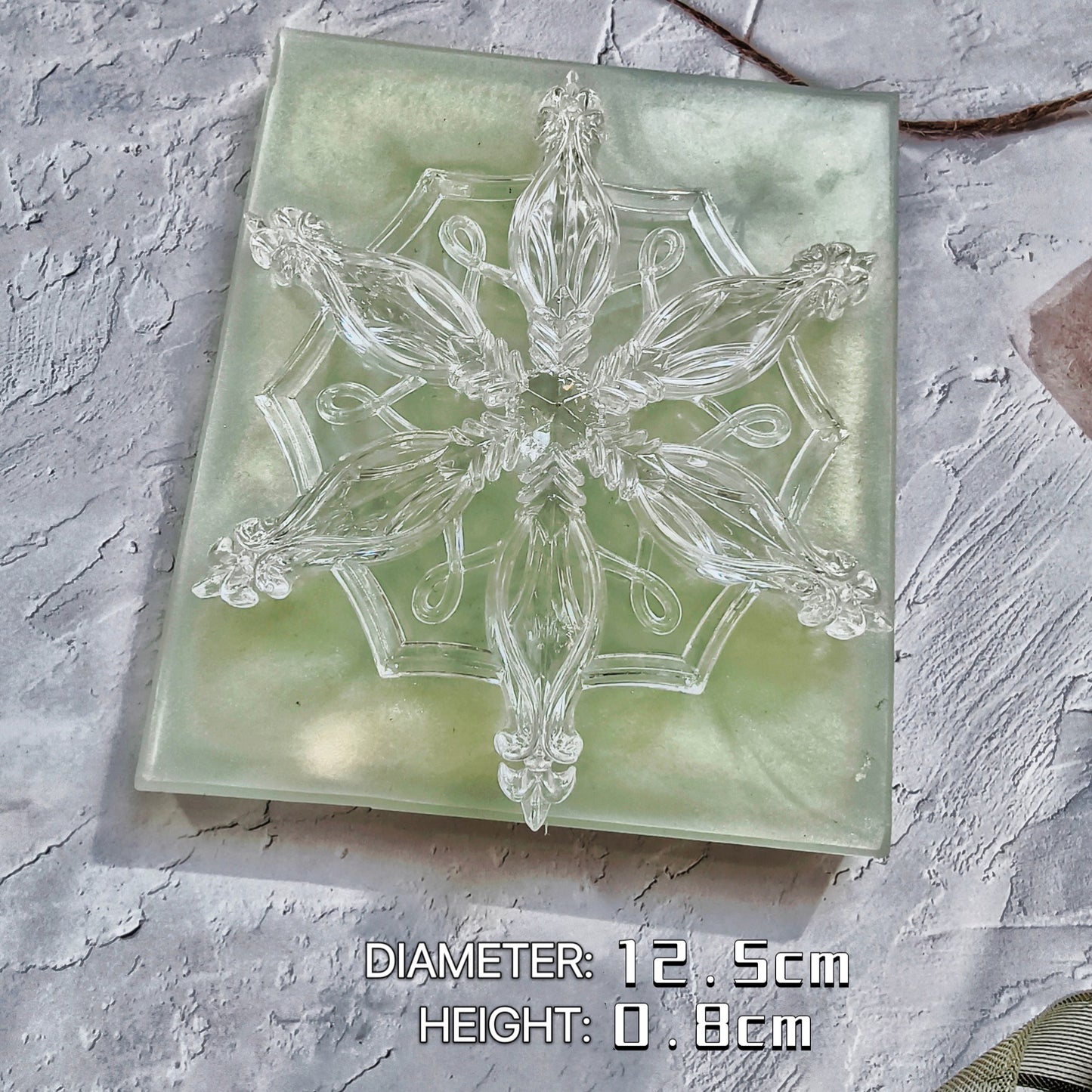 Handmade Crystal Snowflake Pendant Decoration Resin Molds