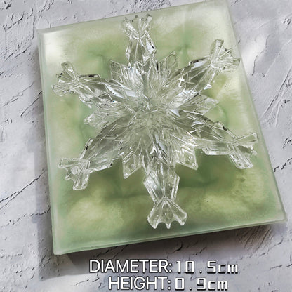 Handmade Crystal Snowflake Pendant Decoration Resin Molds