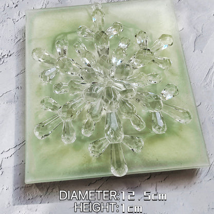 Handmade Crystal Snowflake Pendant Decoration Resin Molds