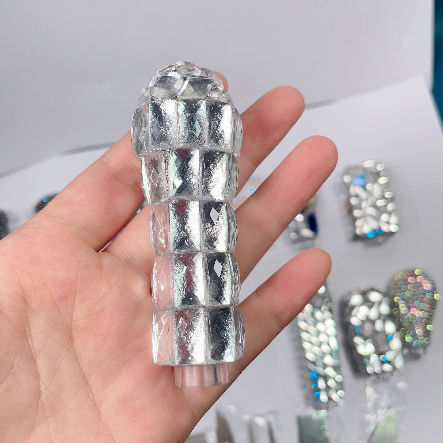 Handmade Diamond Knife and Fork Accessories Resin Molds