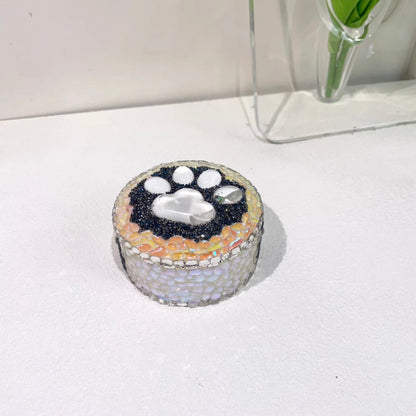 Handmade Diamond Cute Cat Paw Storage Jar Resin Silicone Molds