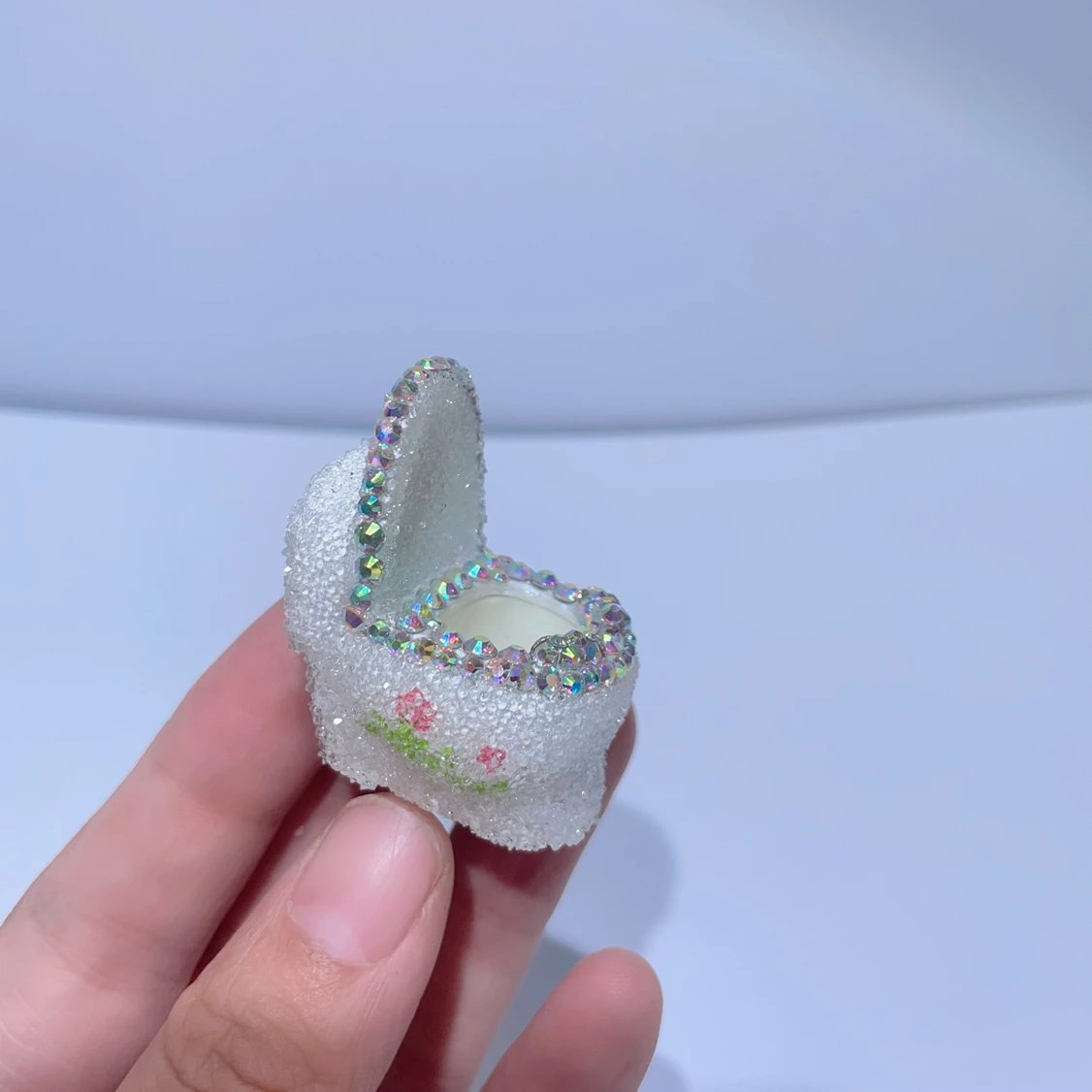 Handmade Diamond Prank Toilet Ornament Resin Mold