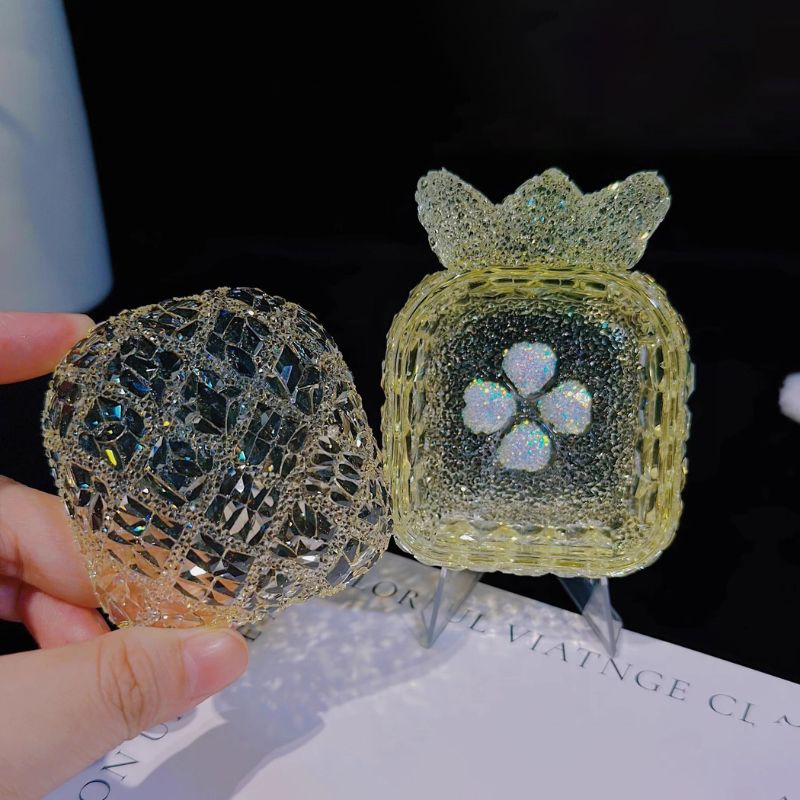 Handmade Diamond Pineapple Storage Boxes Resin Molds