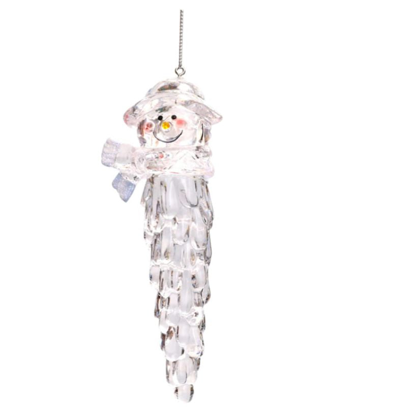 Handmade Crystal Snowman Icicle Ornament Christmas Tree Decoration Resin Molds