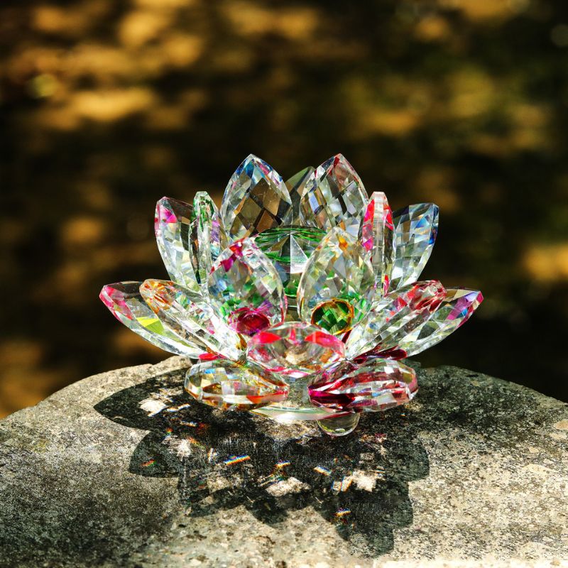 Crystal Lotus Flower Ornament Resin Mold for Bringing Good Luck And Fortune