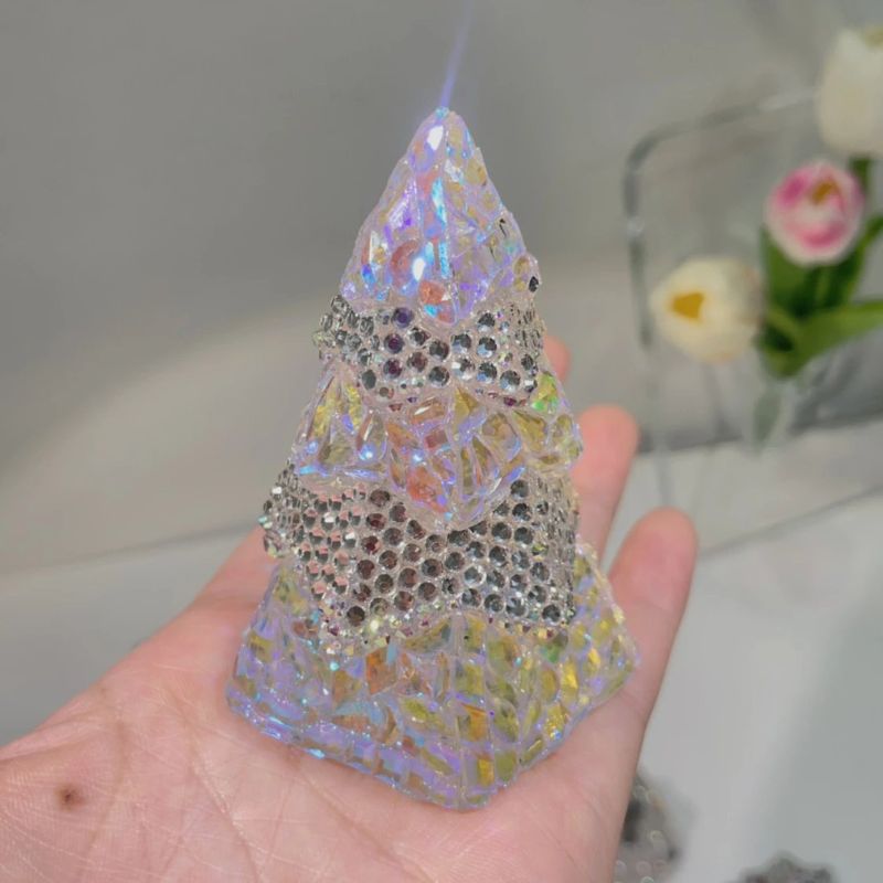 Handmade Diamond Christmas Tree Ornament Resin Mold