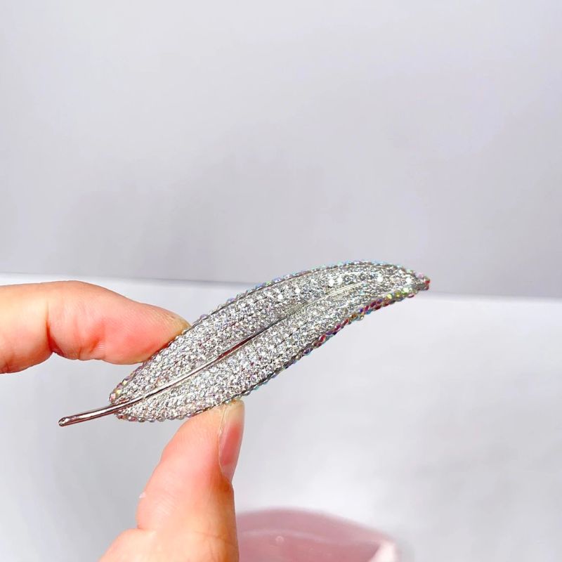 Handmade Diamond Leaf Brooch Resin Mold