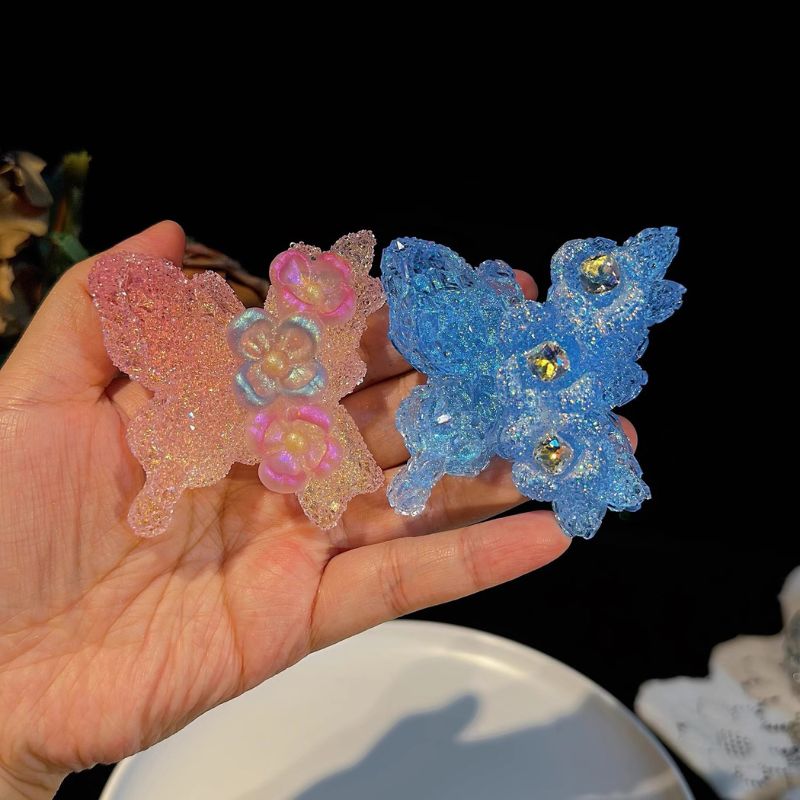 Handmade Diamond Flower Butterfly Decoration Resin Mold