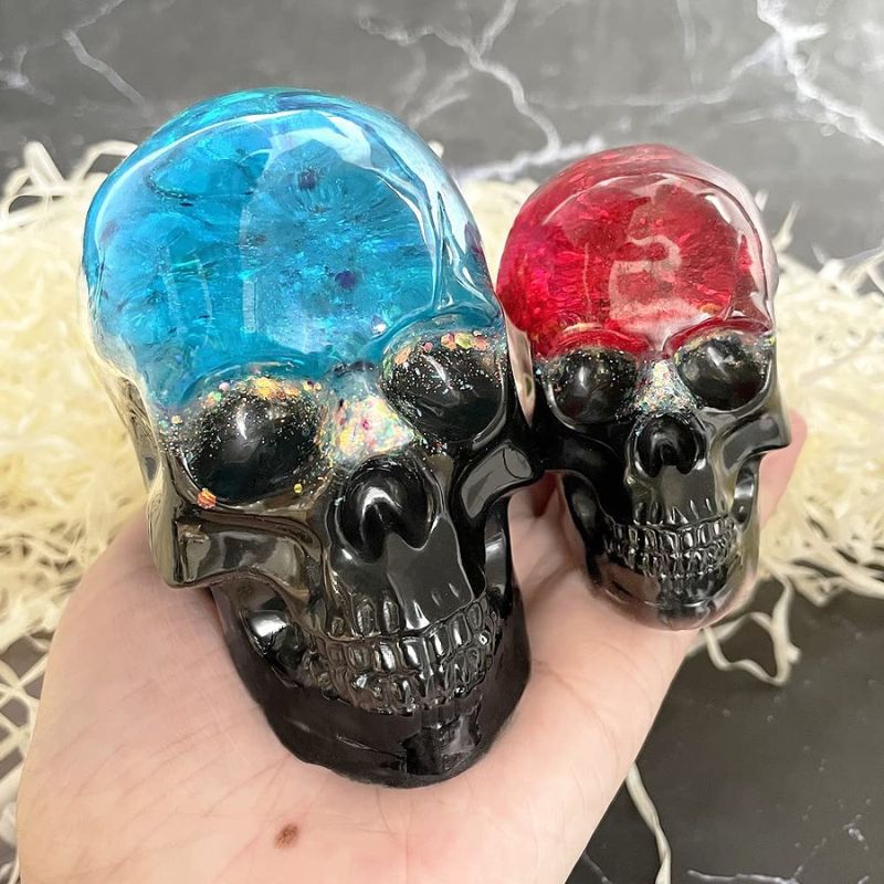 BUNDLE of high quality 3 Epoxy Resin Skulls