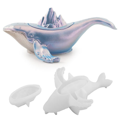 Whale Mountain Range Organizer Resin Mold