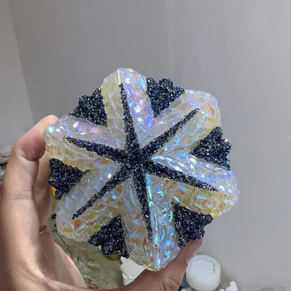 Handmade Diamond Snowflake Storage Box Ornament Resin Molds